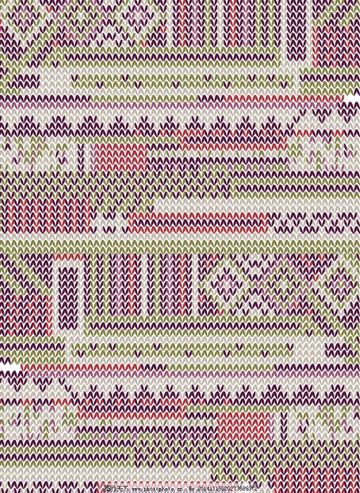 針織毛衣-編織花型圖片