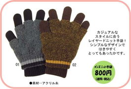 溫暖手感，針織手套產品展示